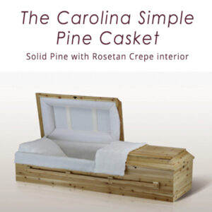 The Carolina Simple Pine Casket